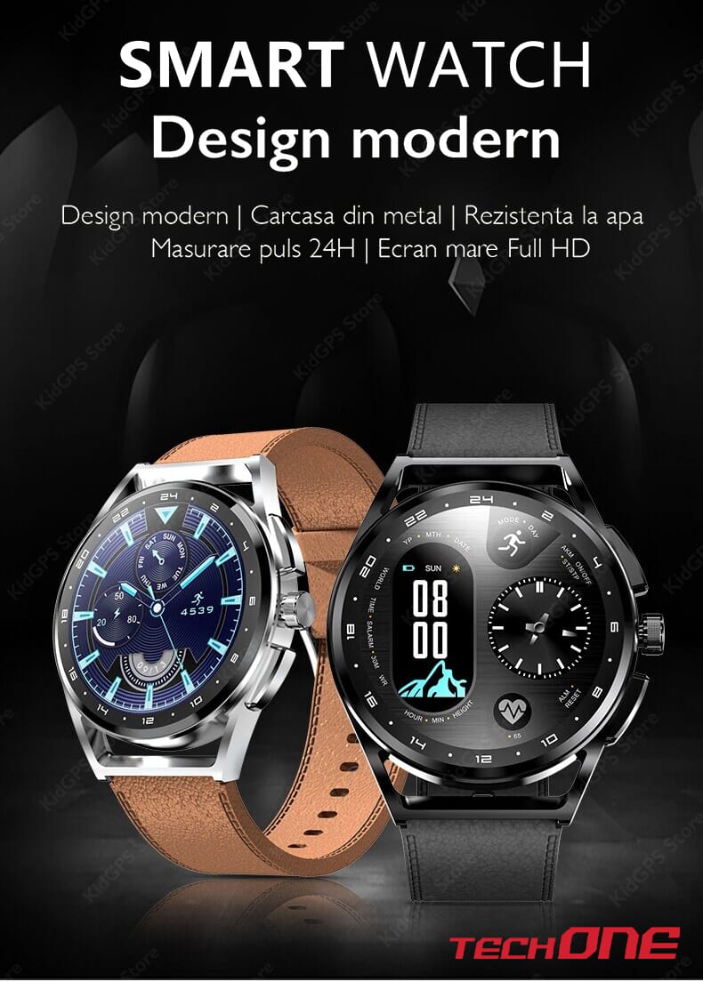 Ceas smartwatch barbati TechONE H8S Ceas smartwatch barbati TechONE H8S
